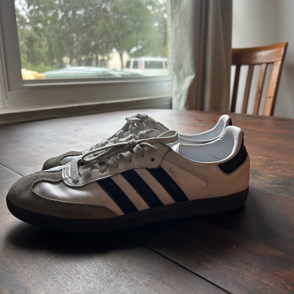 Adidas Men's Samba Black and White Sneakers